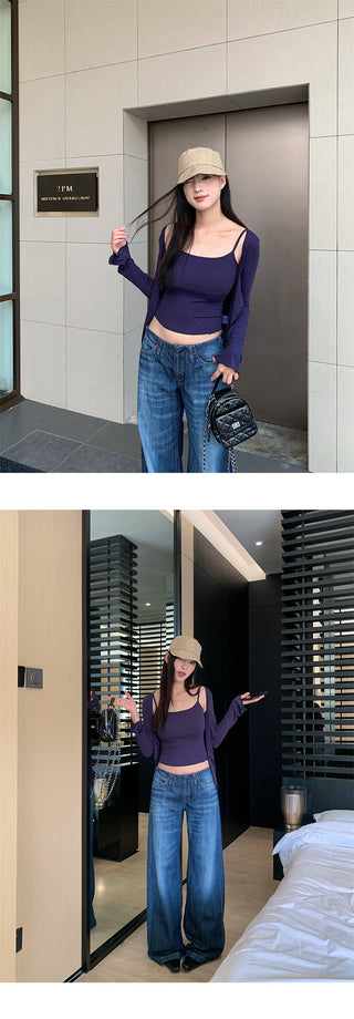 Low Waist Loose Trousers