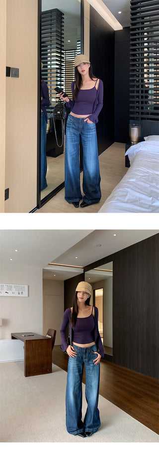 Low Waist Loose Trousers