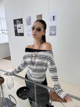 Contrast Color Striped Shirt