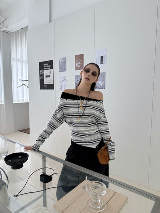Contrast Color Striped Shirt