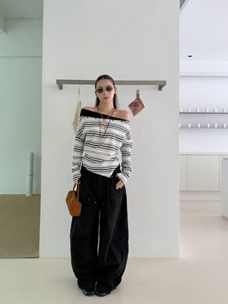 Contrast Color Striped Shirt