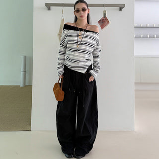 Contrast Color Striped Shirt