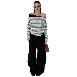 Contrast Color Striped Shirt