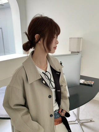 Lyocell Linen Retro Windbreaker