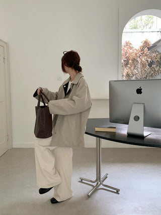 Lyocell Linen Retro Windbreaker