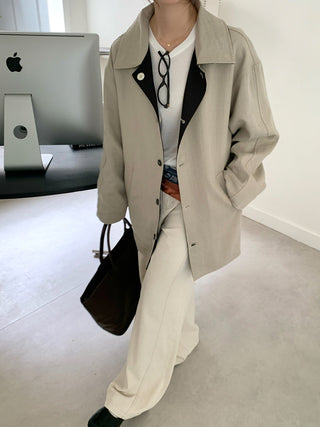 Lyocell Linen Retro Windbreaker