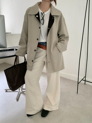 Lyocell Linen Retro Windbreaker