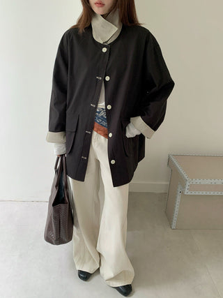 Lyocell Linen Retro Windbreaker