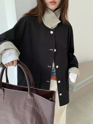 Lyocell Linen Retro Windbreaker