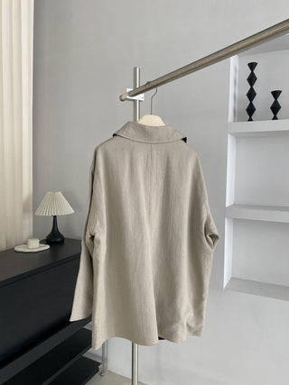 Lyocell Linen Retro Windbreaker