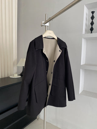 Lyocell Linen Retro Windbreaker