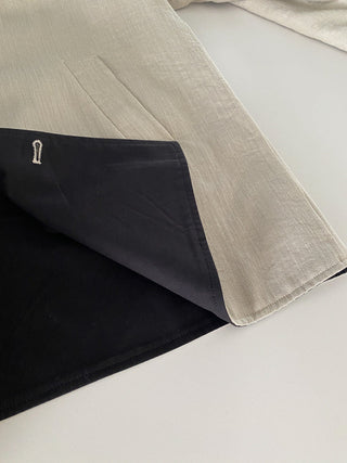 Lyocell Linen Retro Windbreaker