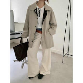 Lyocell Linen Retro Windbreaker