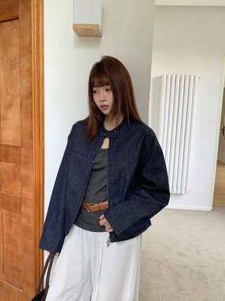 Retro Denim Short Coat