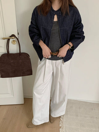 Retro Denim Short Coat