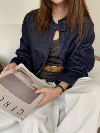 Retro Denim Short Coat