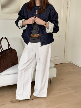 Retro Denim Short Coat