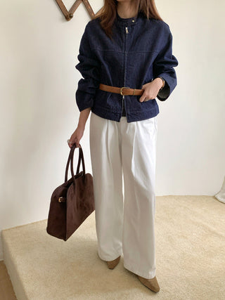 Retro Denim Short Coat