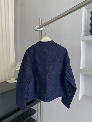 Retro Denim Short Coat