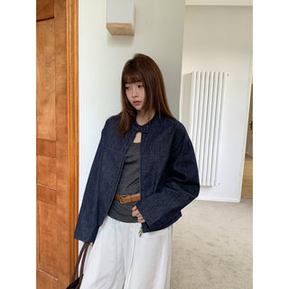 Retro Denim Short Coat