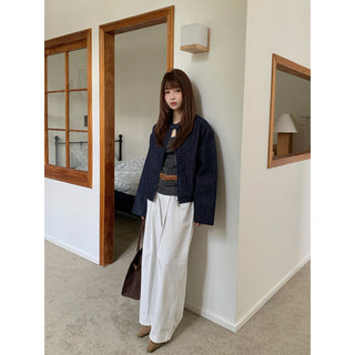 Retro Denim Short Coat