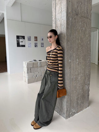 Drawstring Paratrooper Pants