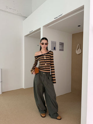 Drawstring Paratrooper Pants