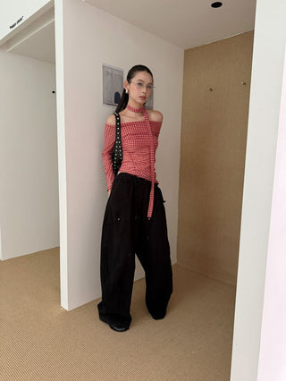 Drawstring Paratrooper Pants