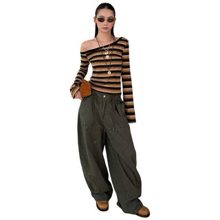 Drawstring Paratrooper Pants
