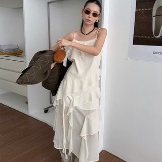 Chiffon Layered Flowy Dress