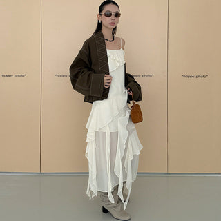 Chiffon Layered Flowy Dress