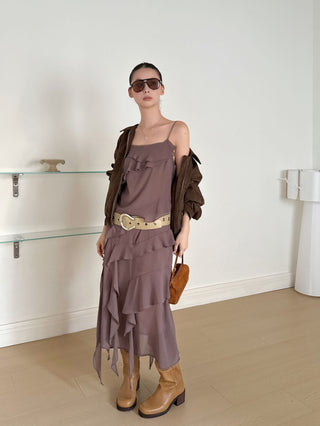 Chiffon Layered Flowy Dress