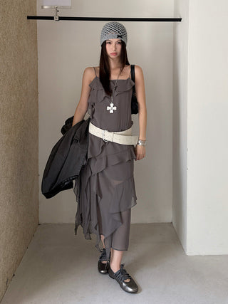 Chiffon Layered Flowy Dress