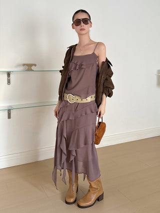 Chiffon Layered Flowy Dress