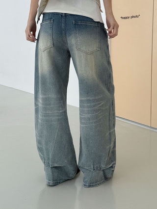Washed Wide Leg Jeans
