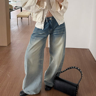 Washed Wide Leg Jeans