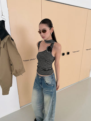 Washed Wide Leg Jeans