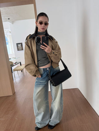 Washed Wide Leg Jeans