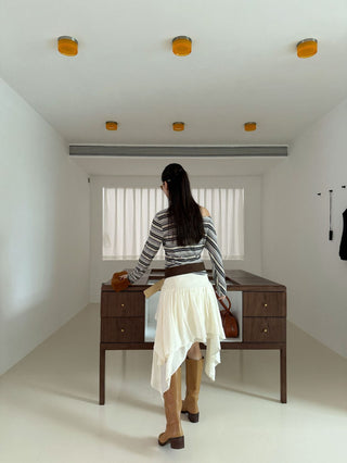 Wave Style Double-Layer Skirt