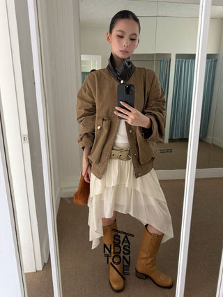 Wave Style Double-Layer Skirt