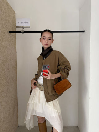 Wave Style Double-Layer Skirt