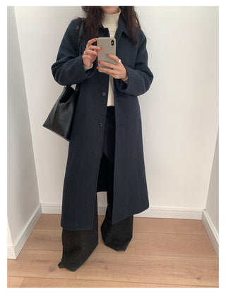 Woolen Lapel Coat