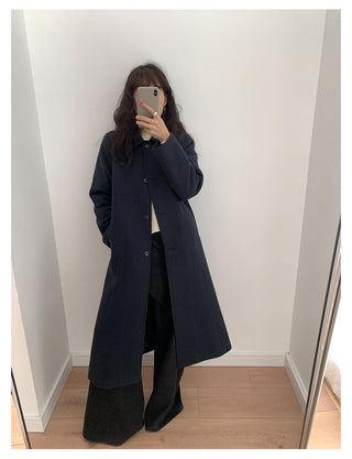 Woolen Lapel Coat