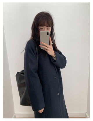 Woolen Lapel Coat