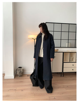 Woolen Lapel Coat