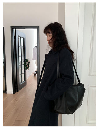 Woolen Lapel Coat