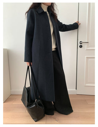 Woolen Lapel Coat