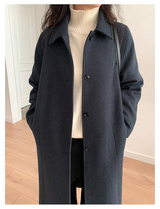 Woolen Lapel Coat