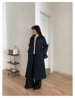 Woolen Lapel Coat
