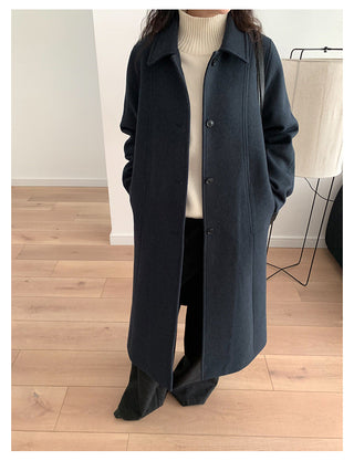 Woolen Lapel Coat